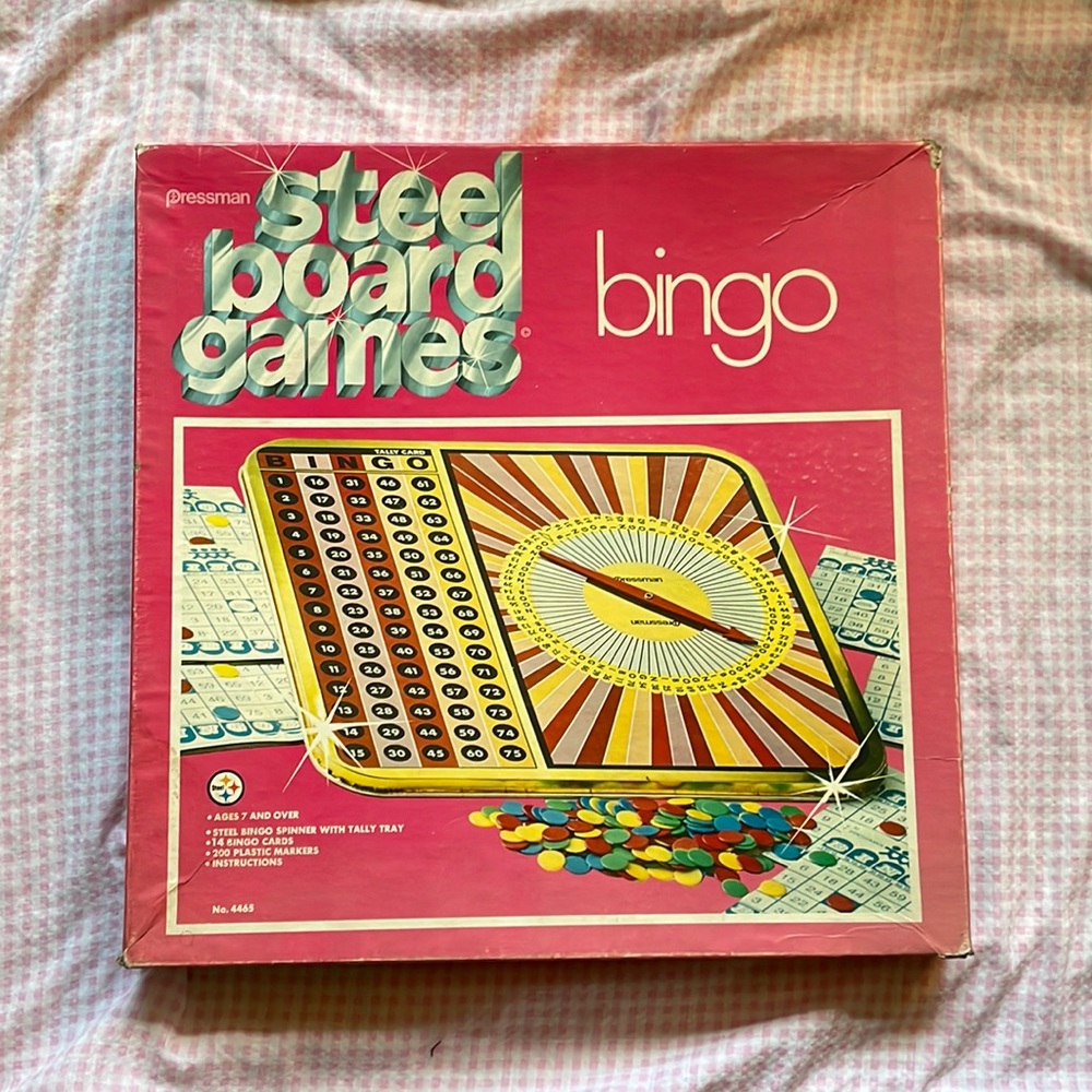 Vintage 1975 rare bingo game - complete set